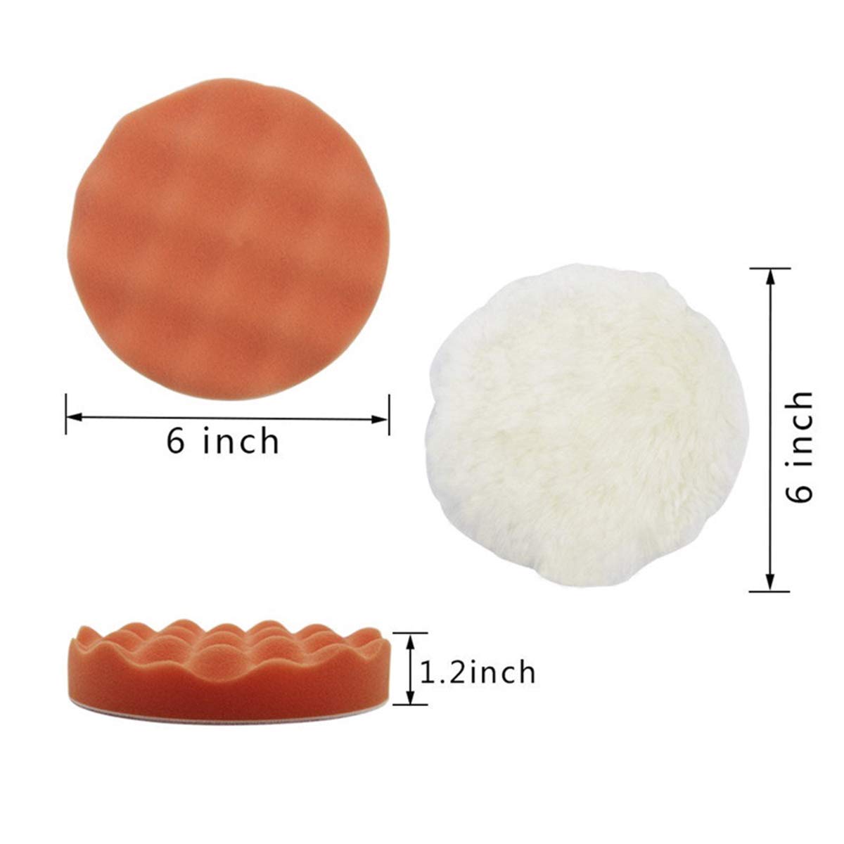 Almohadillas de esponja para p - Polish Pad Set Buffer reseña y precio